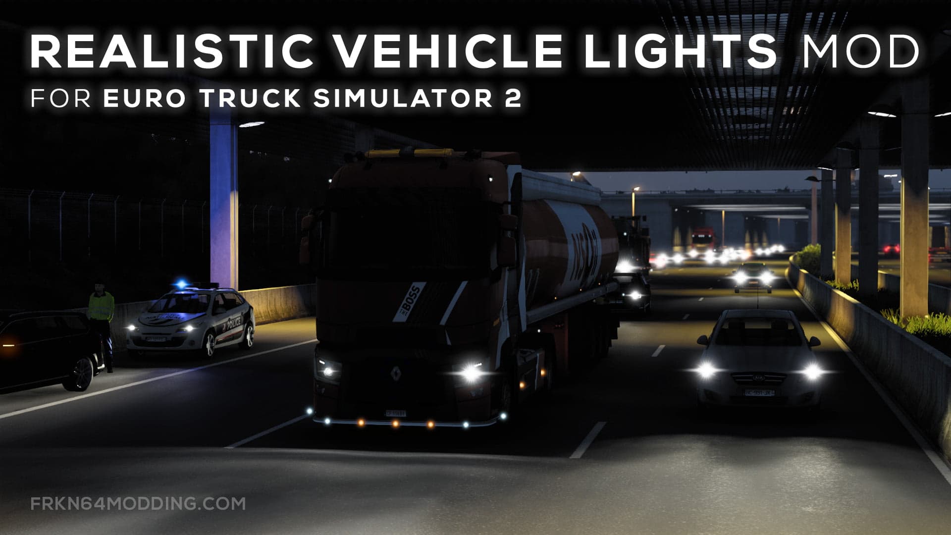 Realistic Vehicle Lights Mod